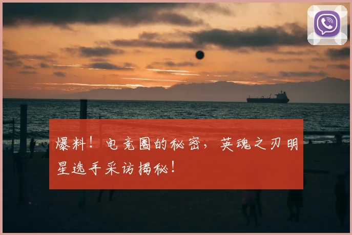 爆料！电竞圈的秘密，英魂之刃明星选手采访揭秘！